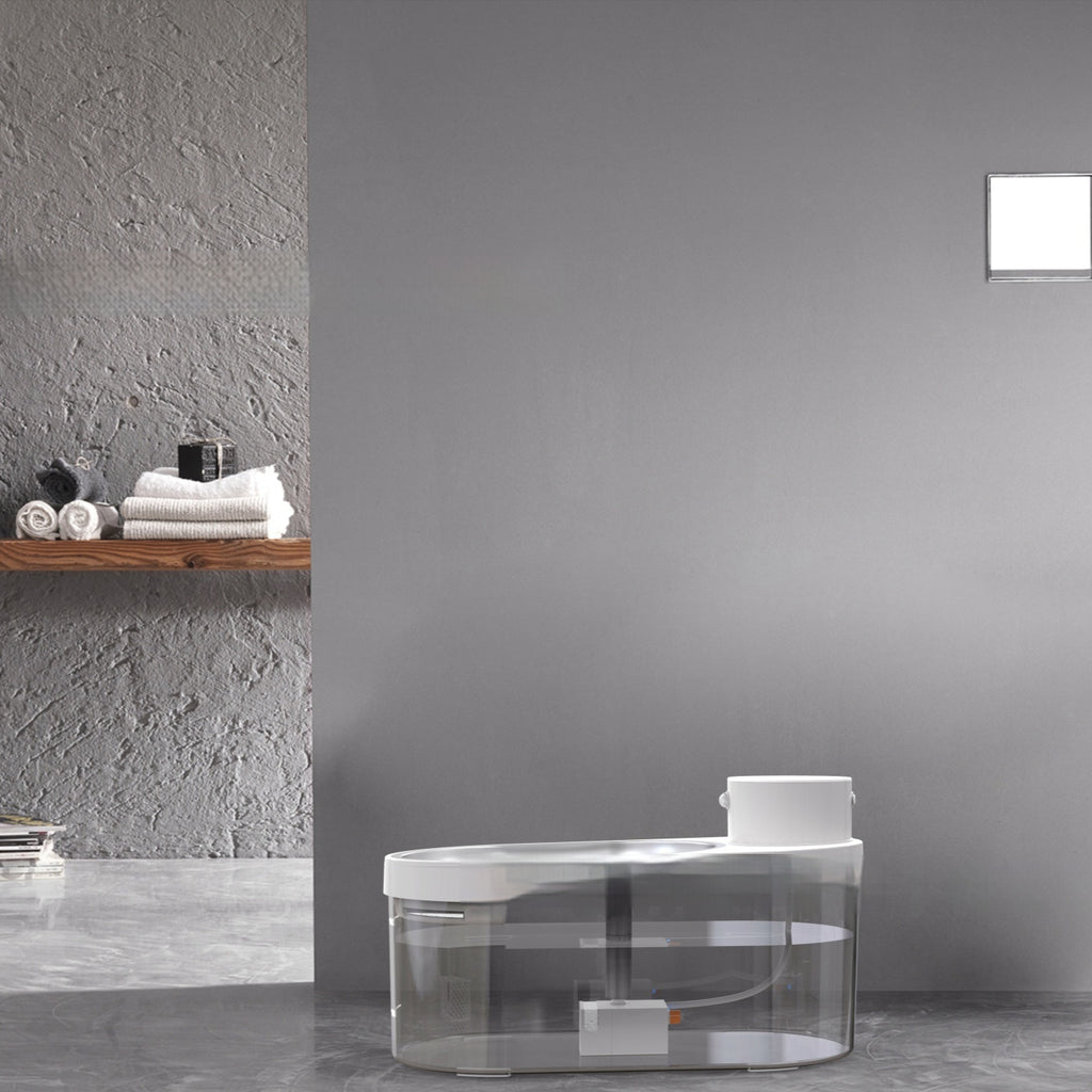 Stainless Steel Pet Water Dispenser Wireless Water And Electricity Separation