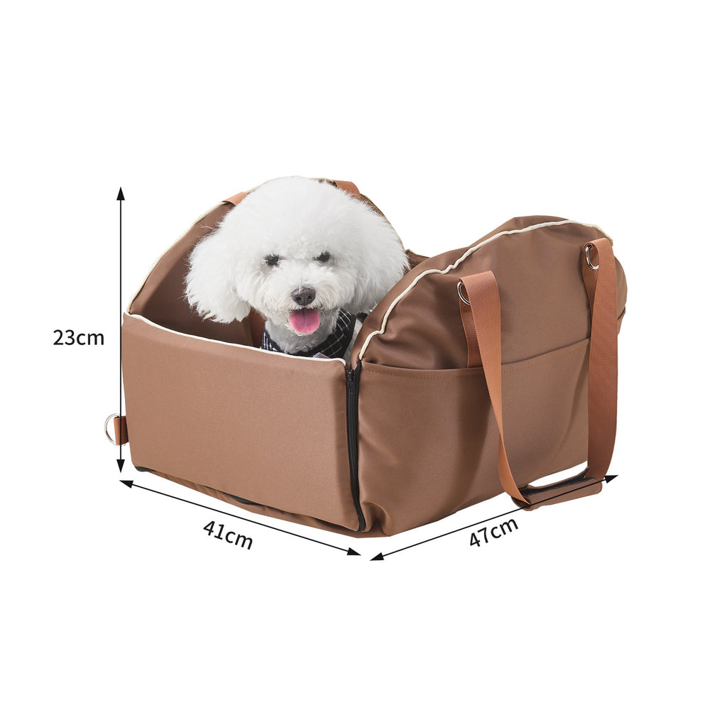 Car Console Pet Carrier and Dog Travel Bag