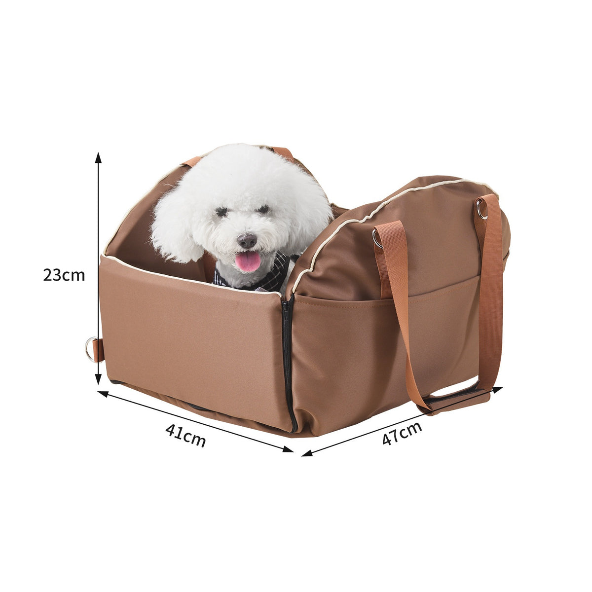 Car Console Pet Carrier and Dog Travel Bag