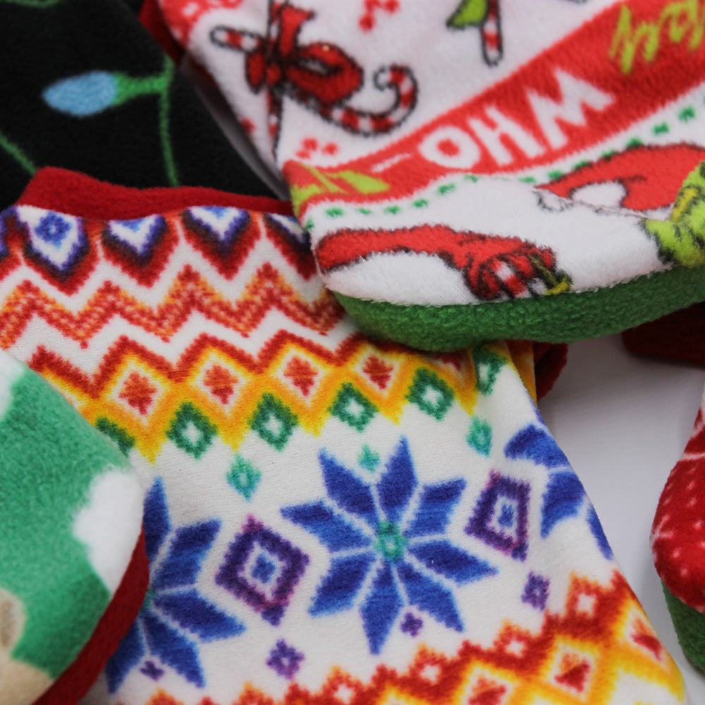 Warm Fleece Christmas Dog Sweater