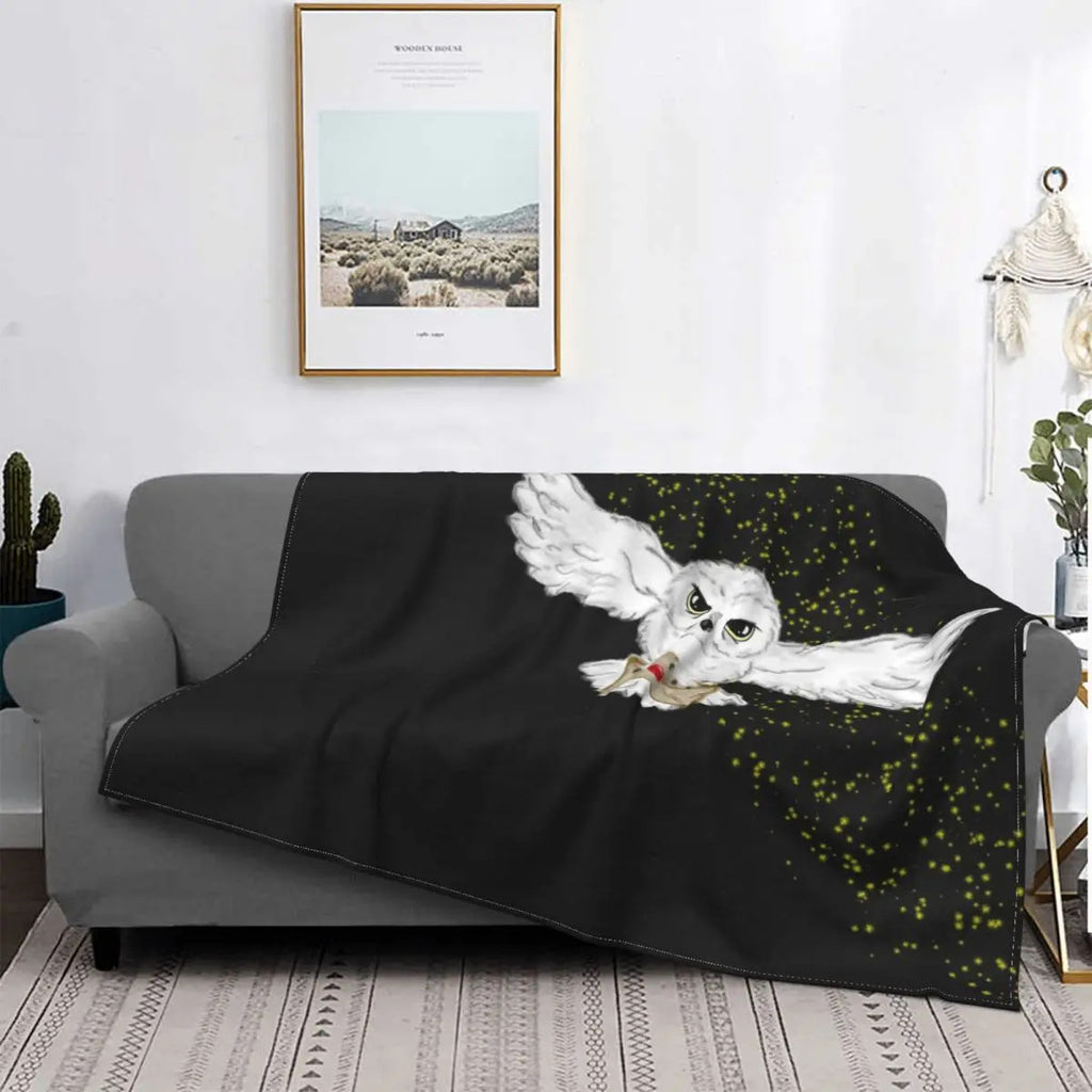 Gothic Halloween Witch Flannel Blanket