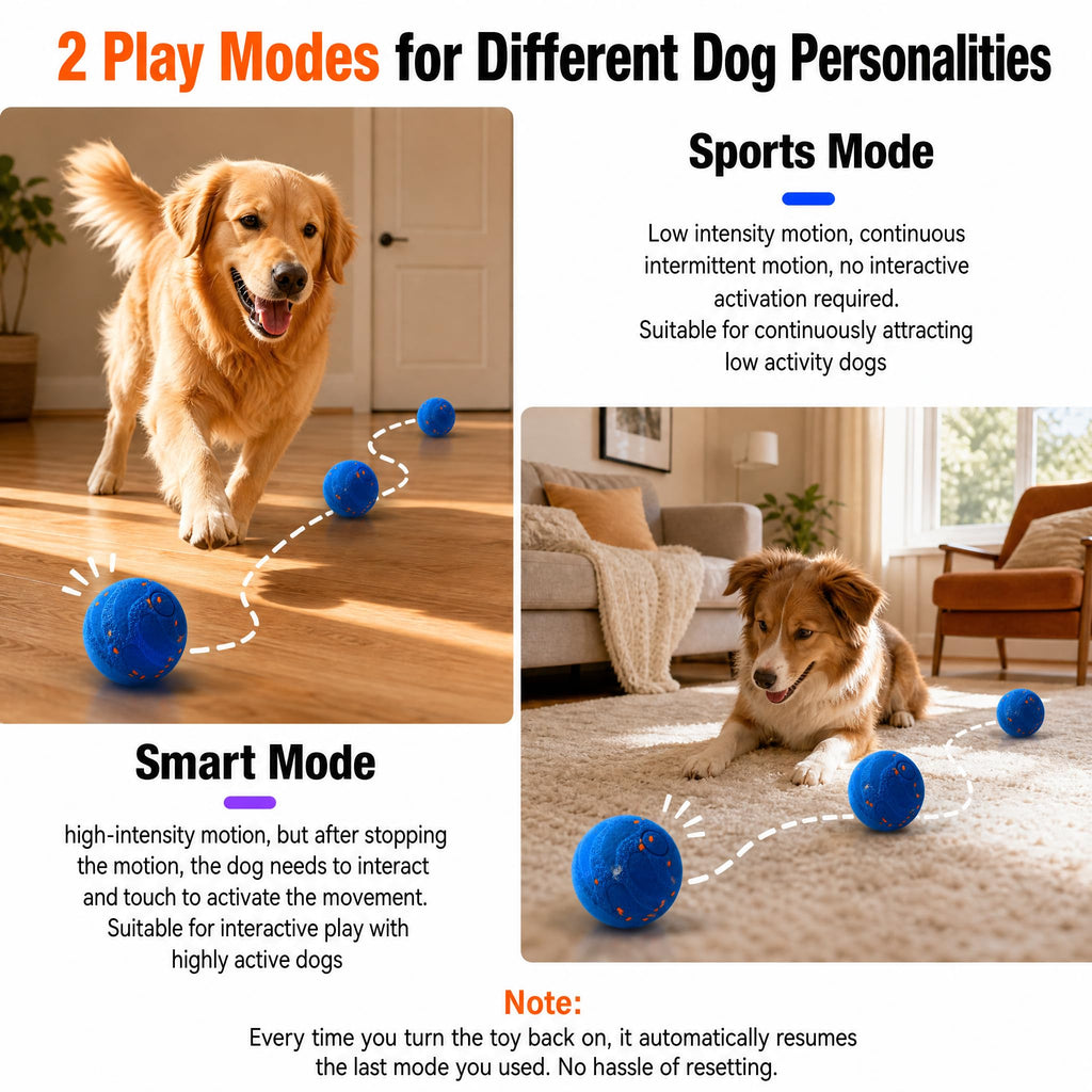 Self-Moving Interactive Dog Toy Ball