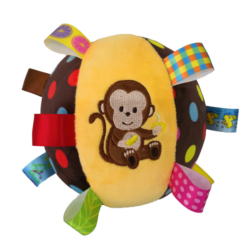 Colorful Squeaky Hanging Dog Toy With Bell