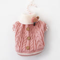 Pet Dog Fashion Sweet Button Sweater