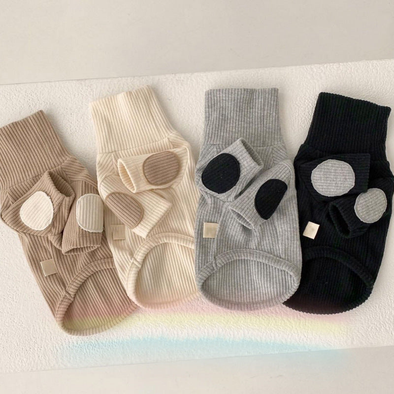Pet Base Color Contrast Concave-Convex Vertical Clothes