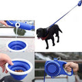 Portable Retractable Leash With Water Bottle