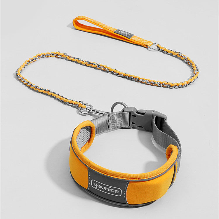 Cute Dog Collar Leash Explosion-Proof And Anti-Off