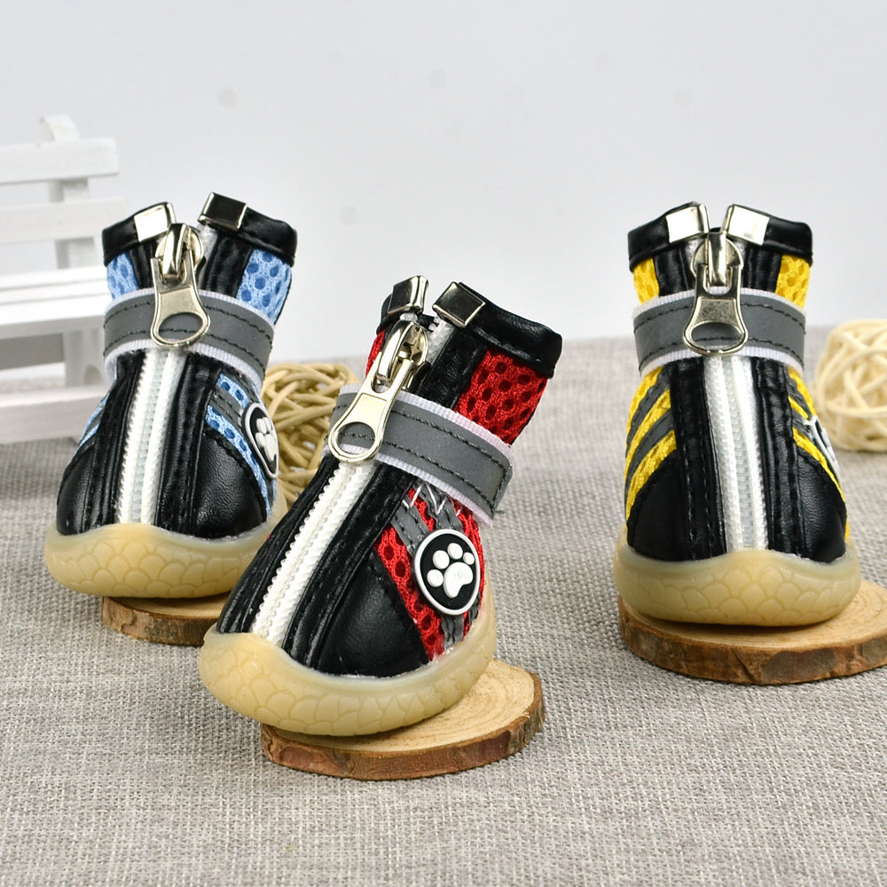 Reflective Breathable Mesh Dog Shoes