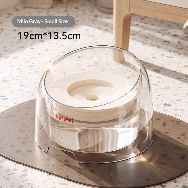 Large-Capacity Non-Drip Water Bowl With Neck Support