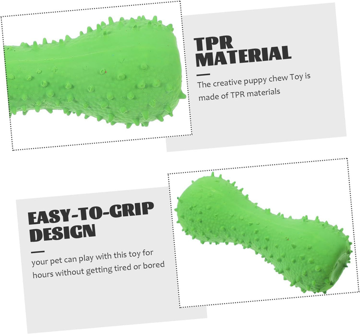 Pet Latex Toys Barbed Bone Sound Toy Tooth Cleaning