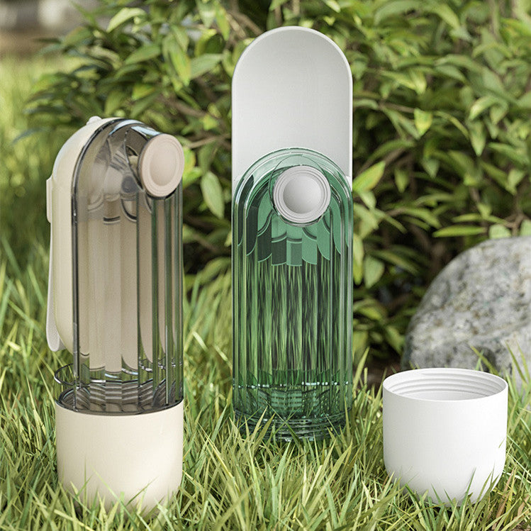 Green Portable Two-In-One Dog Water Cup