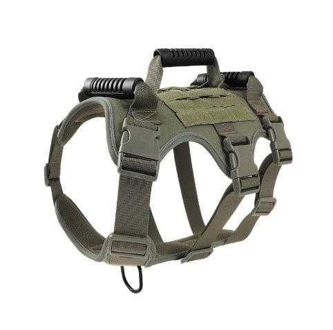 Pet Dog Anti-Breakaway And Anti-Rush Reflective Breathable Chest Harness For Walking Medium And Large Dogs, Tactical Chest Harness