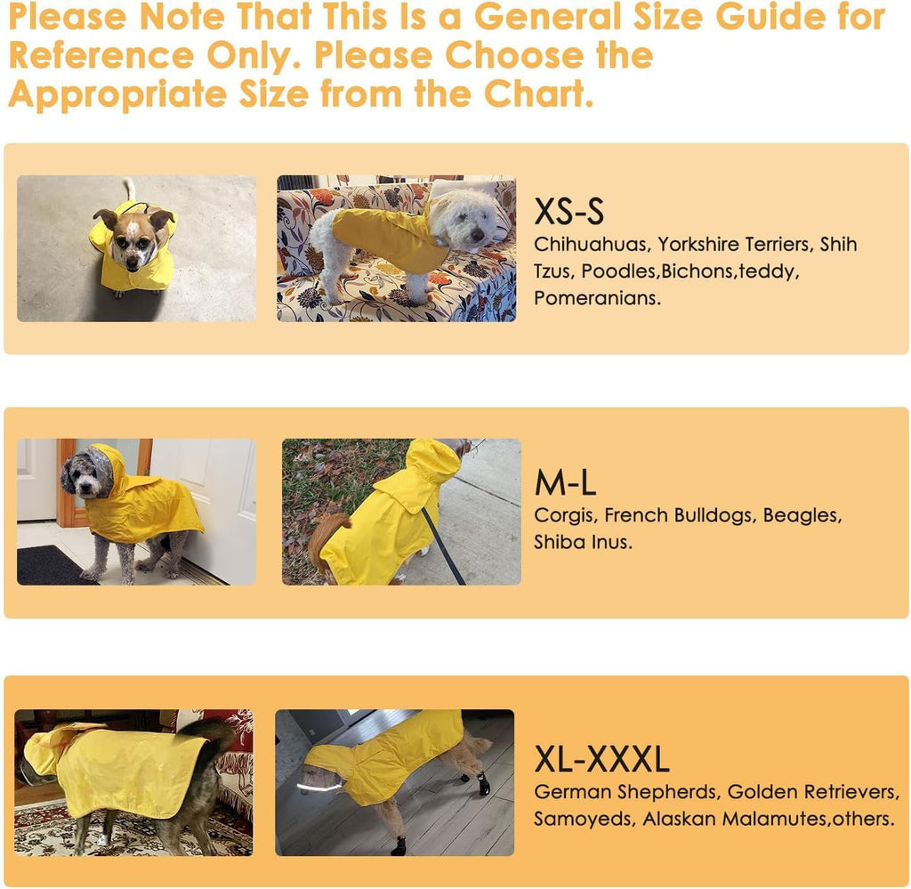 Waterproof Hooded Raincoat For Small Dogs