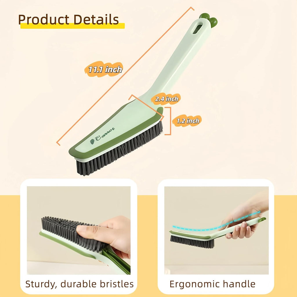 3 In 1 Detachable Household Pet Cleaning Brush Multifunctional Scrub Brush With Hard Bristle And Handle Ideal Crevice Grout Scrubber Brush F