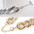 Dog Gold Color Chain Chain Buckle Small And Medium Size Dog Collar Pet Necklace Ornament