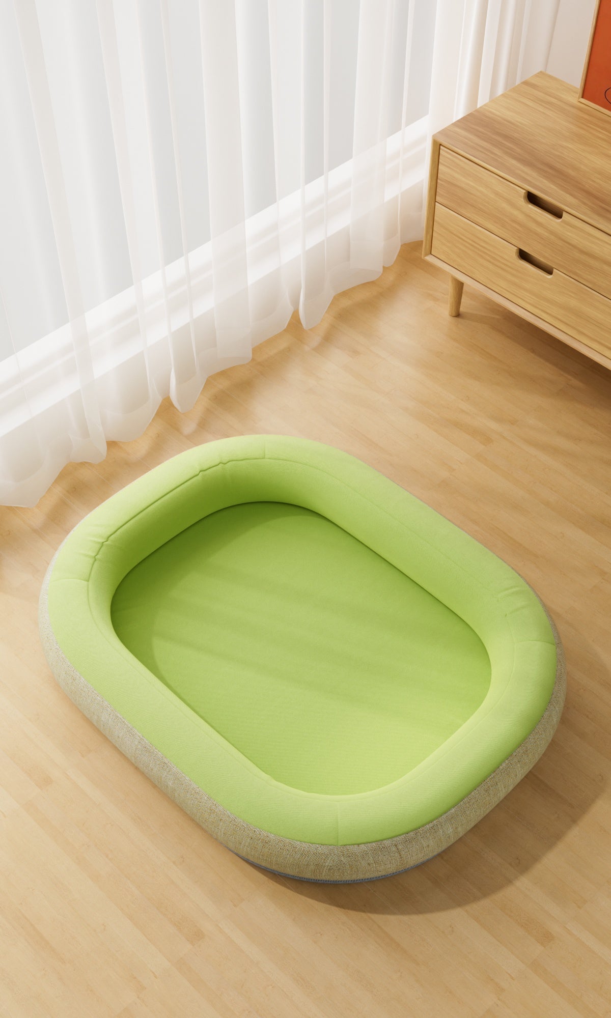 Water-Resistant Cooling Oval Dog Bed