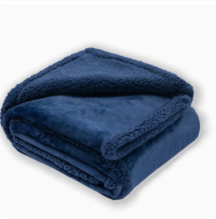 Flannel Cotton Wool Sherpa Pet Blanket