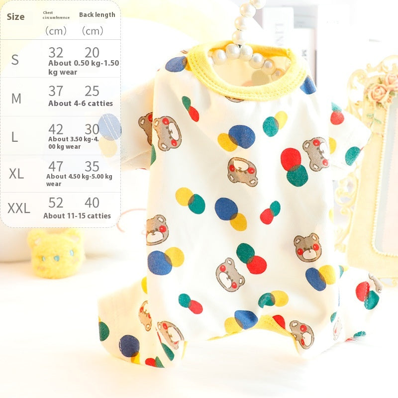 Autumn Winter Teddy Dog Homewear