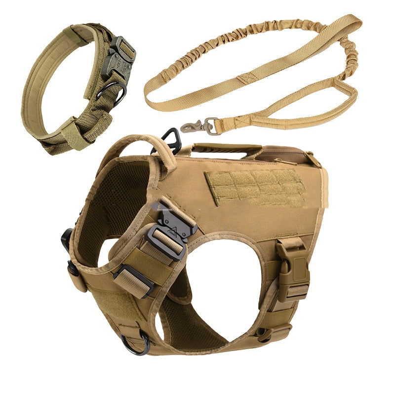 Tactical Dog Vest Quick Release 3-Piece Set