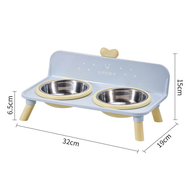 Elevated Stainless Steel Double Bowl