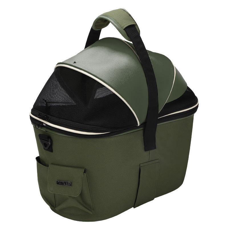 Rear-Mounted Pet Basket For Bicycles
