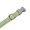 Checkered Dog Collar And Bow Tie In Multiple Colors