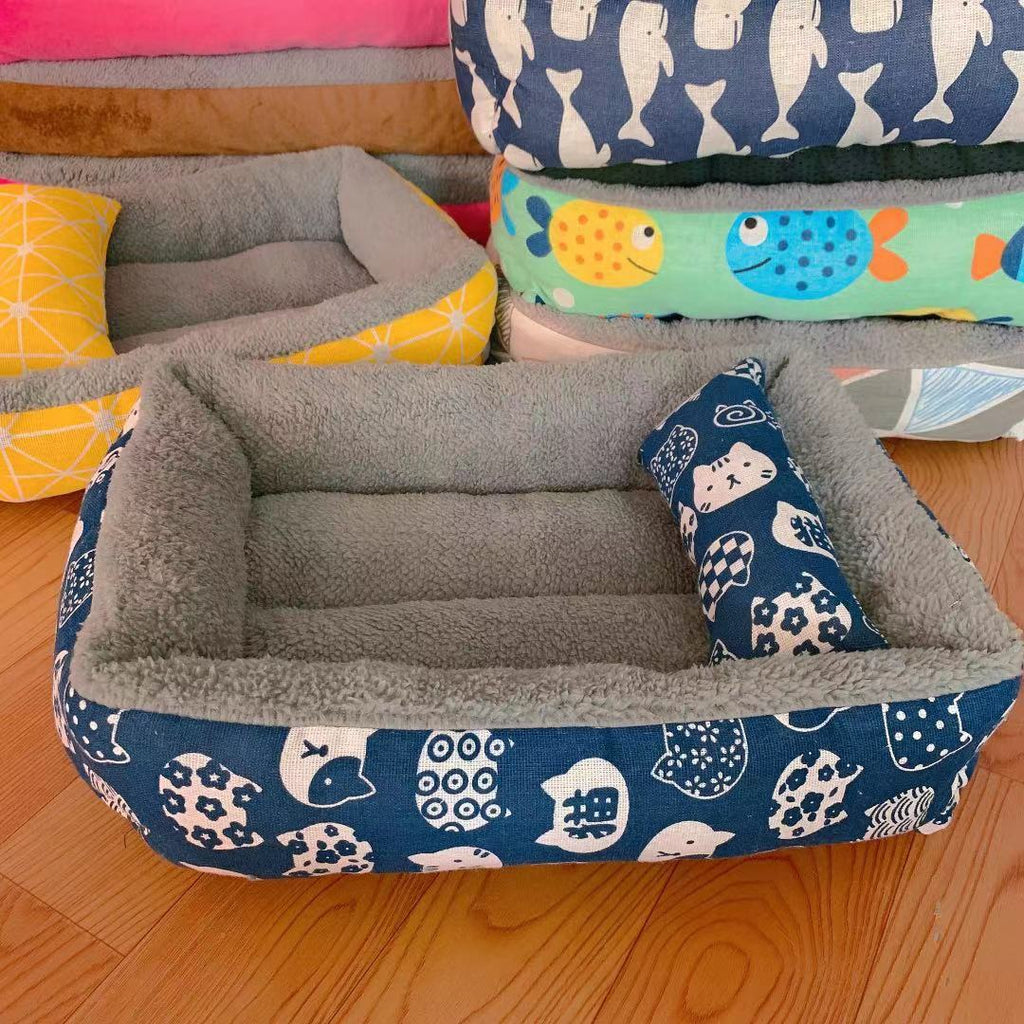 Linen Pet Bed Moisture-Proof