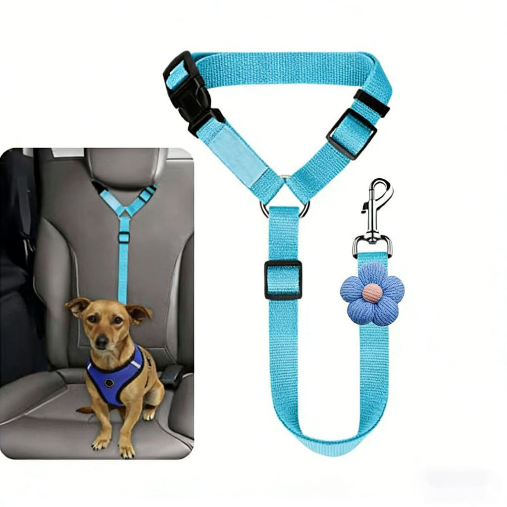 Elastic Reflective Dog Car Harness Strap
