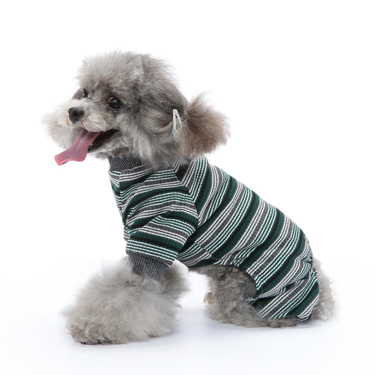 Thin Striped Summer Dog Pajamas