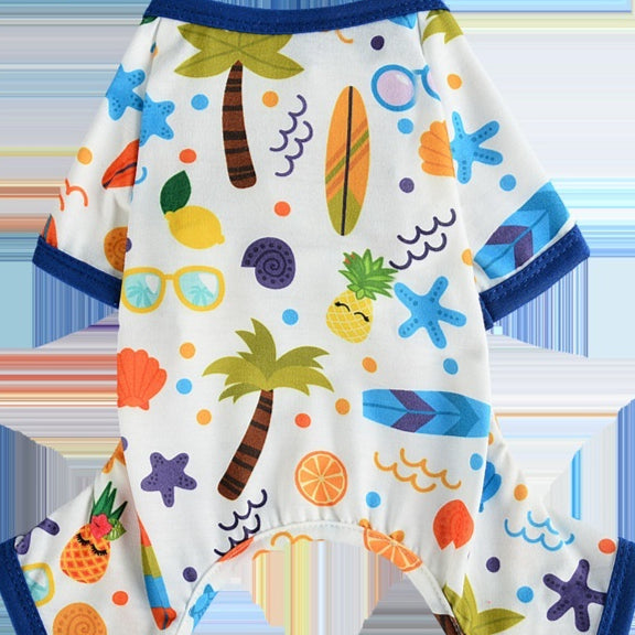 Cute Cartoon Print Dog Jumpsuit