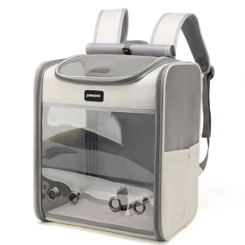 Large Capacity Portable Pet Backpack For Outdoor Use