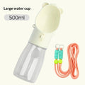 Pet Water Cup Portable Water Bottle Outdoor Dog Drinking Fountain, Feeding And Storage Bowl