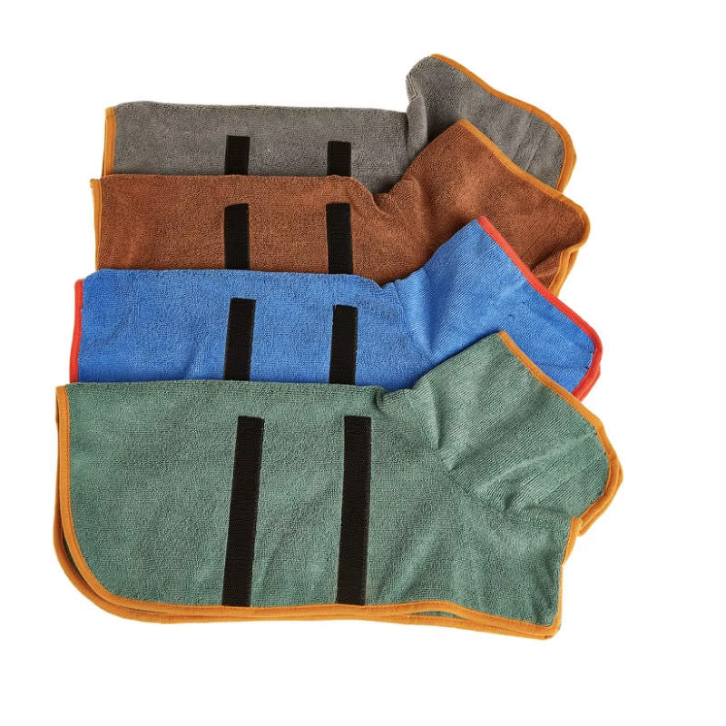 Quick-Drying Microfiber Dog Bathrobe Towel