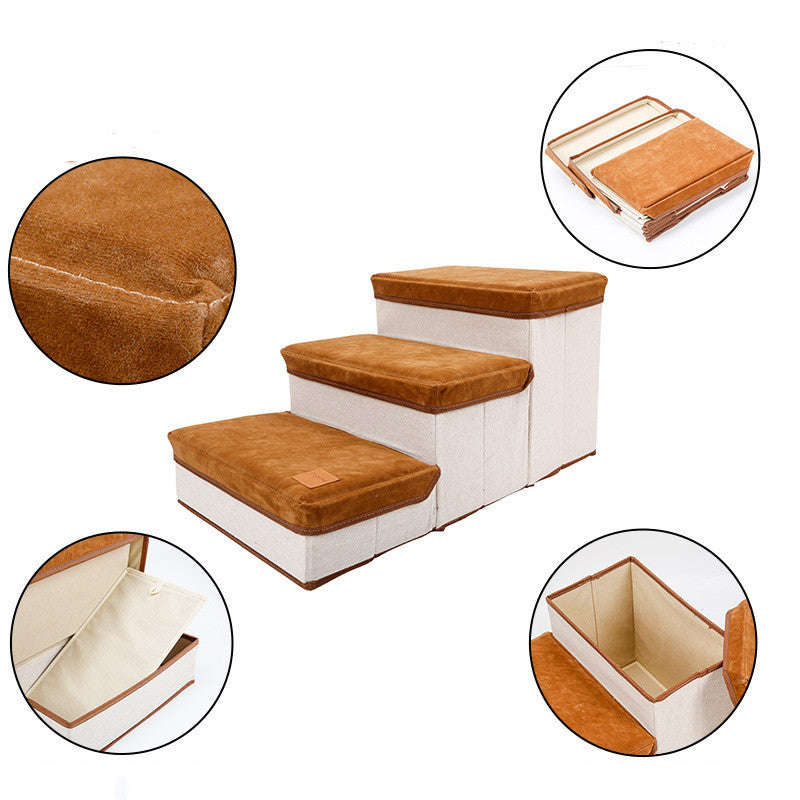 Foldable Storage Dog Stairs