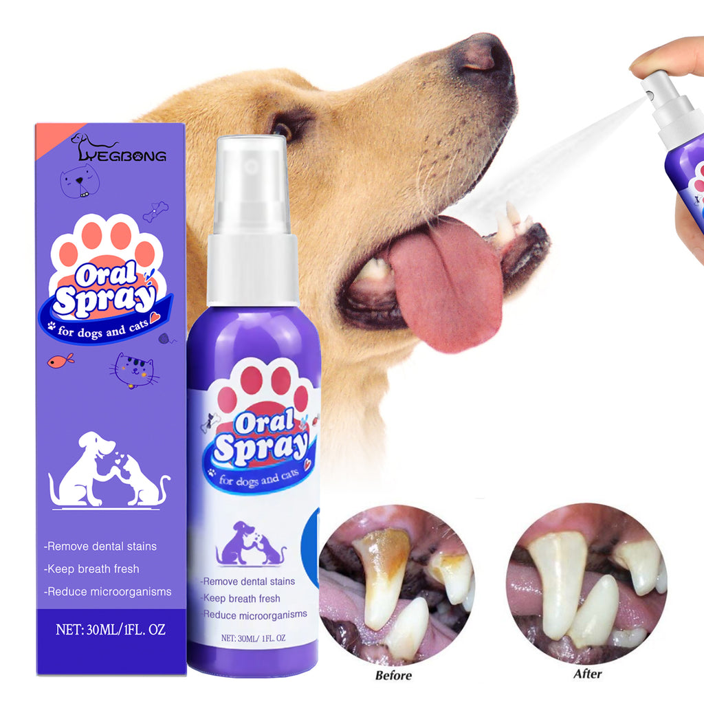 Stain-Removing Breath-Refreshing Pet Oral Spray