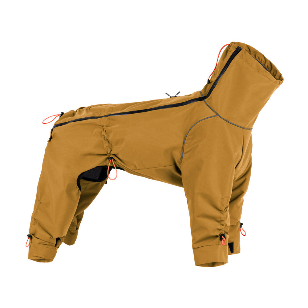 Windproof Turtleneck Large Dog Jacket