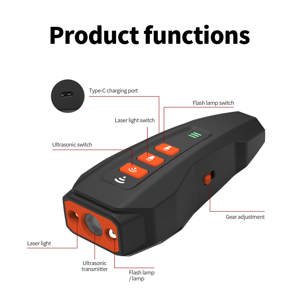 Rechargeable Ultrasound Dog Bark Stopper