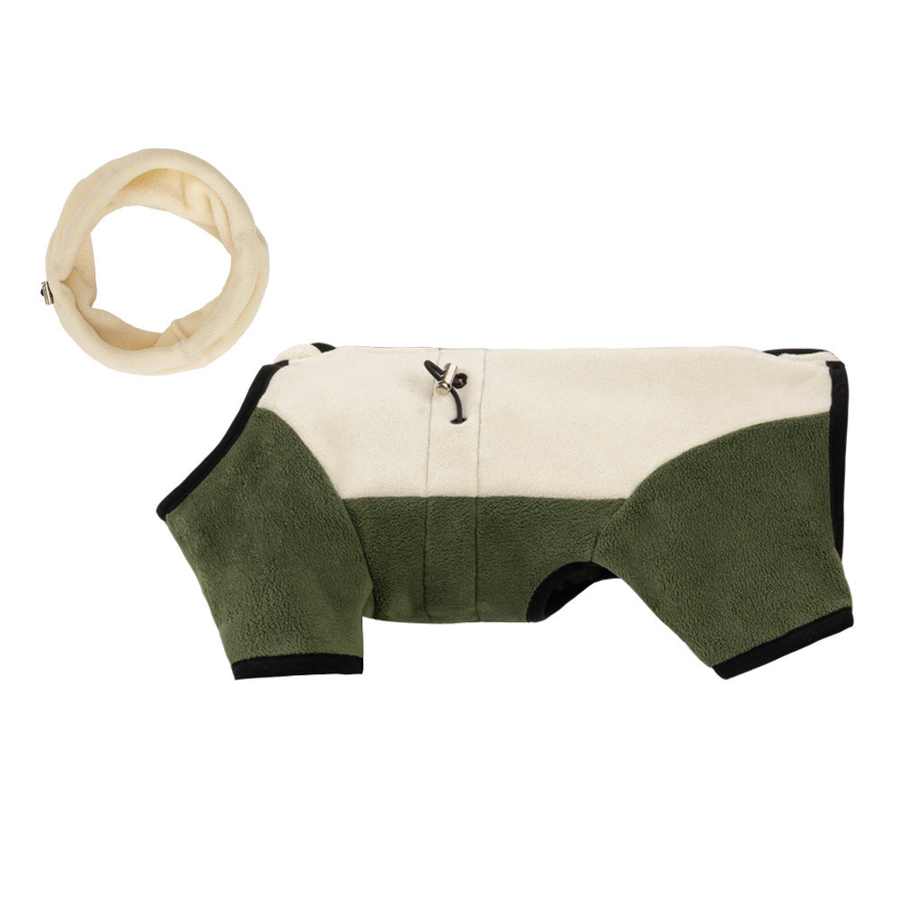 Pet Warm Collar Detachable Windproof Four-Leg Clothes