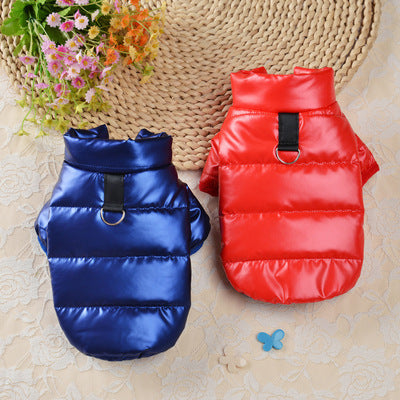 Two-Legged Clothes With Down Cotton Warm Vest For Pet Dogs