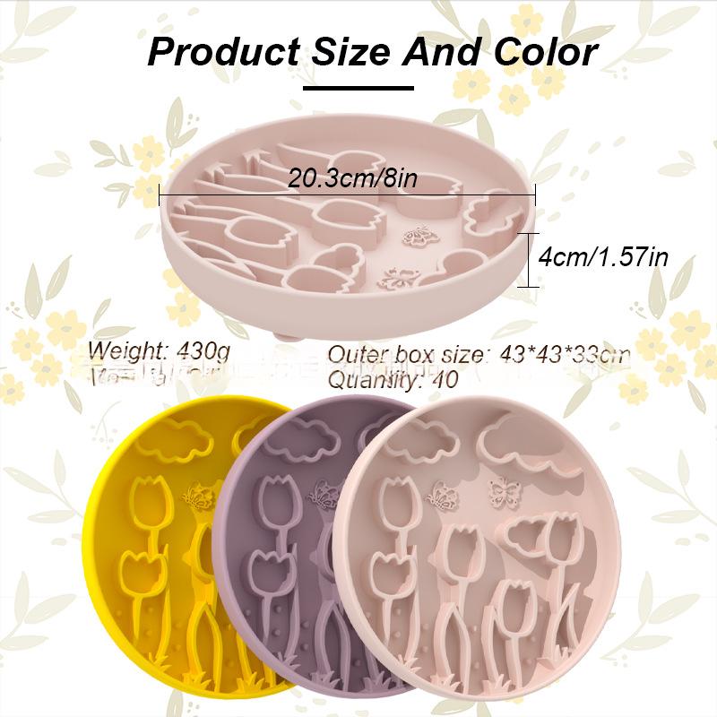 Silicone Slow-Feeding Licking Mat With Suction Cup