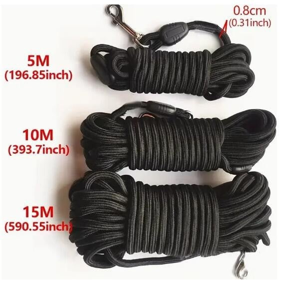 Portable Solid Color Pet Tracking Training Traction Rope