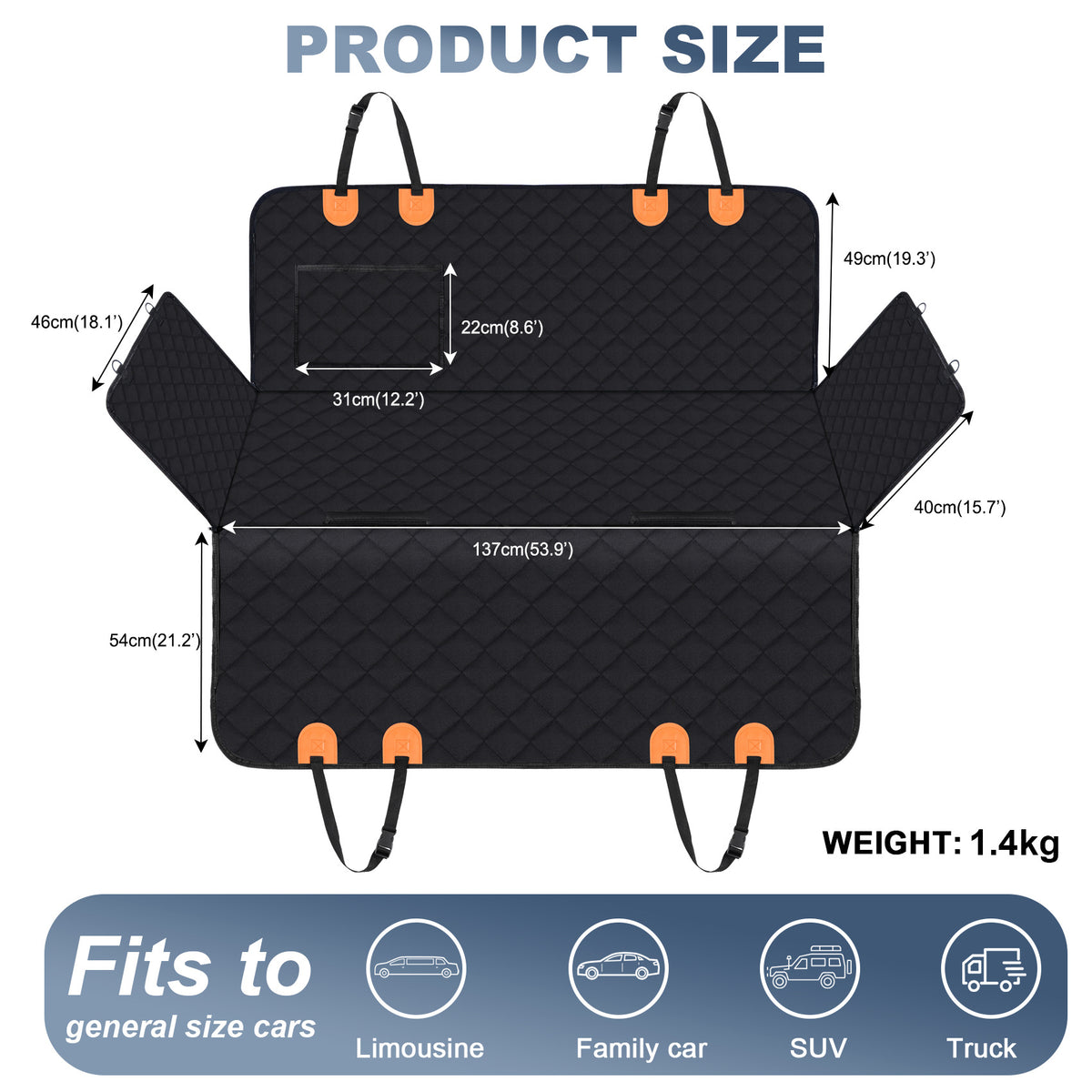 Removable Washable Mat for Large Dogs