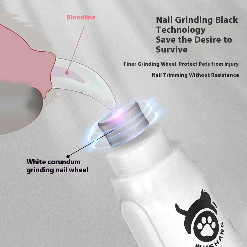 Electric Pet Nail Device With Power Display