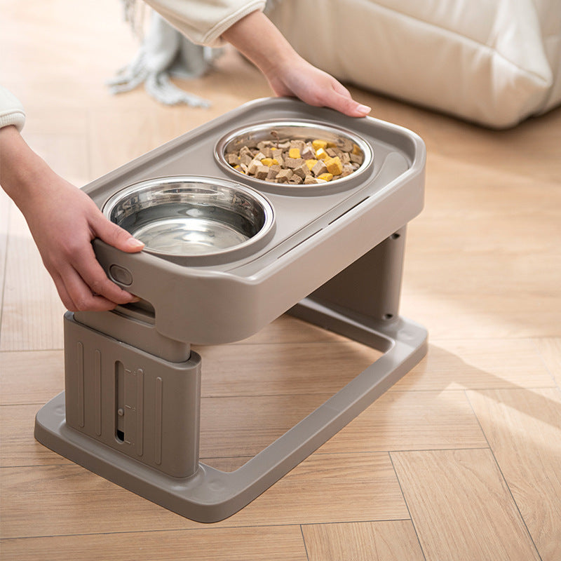 New Lifting Stainless Steel Pet Tableware