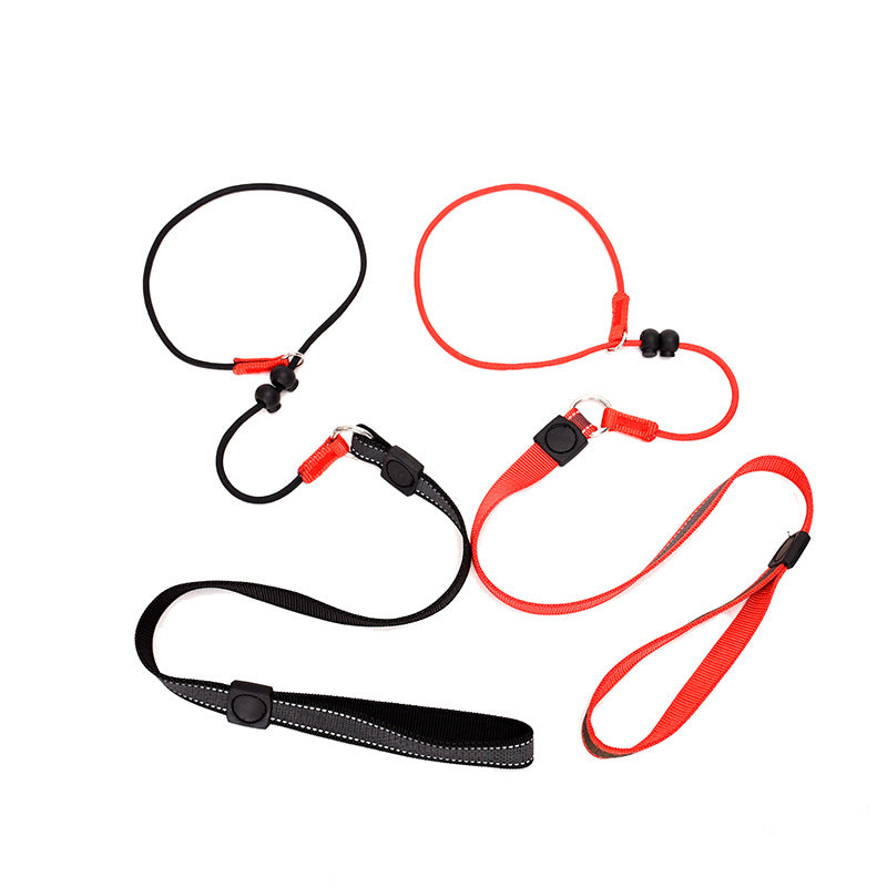 New Non-Slip Dog Training Leash Burst-Stop Choke Chain For Dog Leash Control