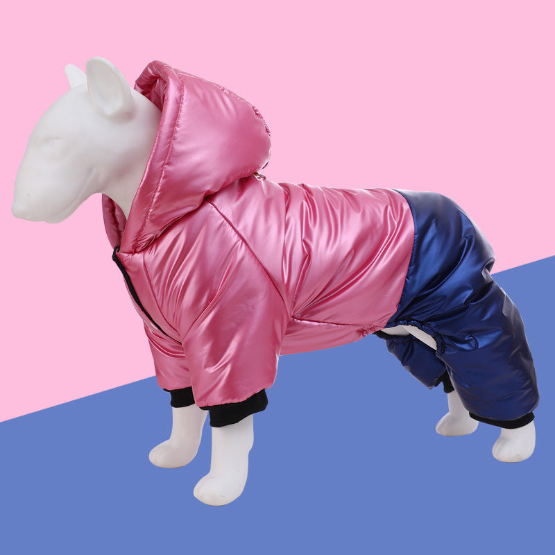 Waterproof Windproof Cotton Four-Leg Dog Coat