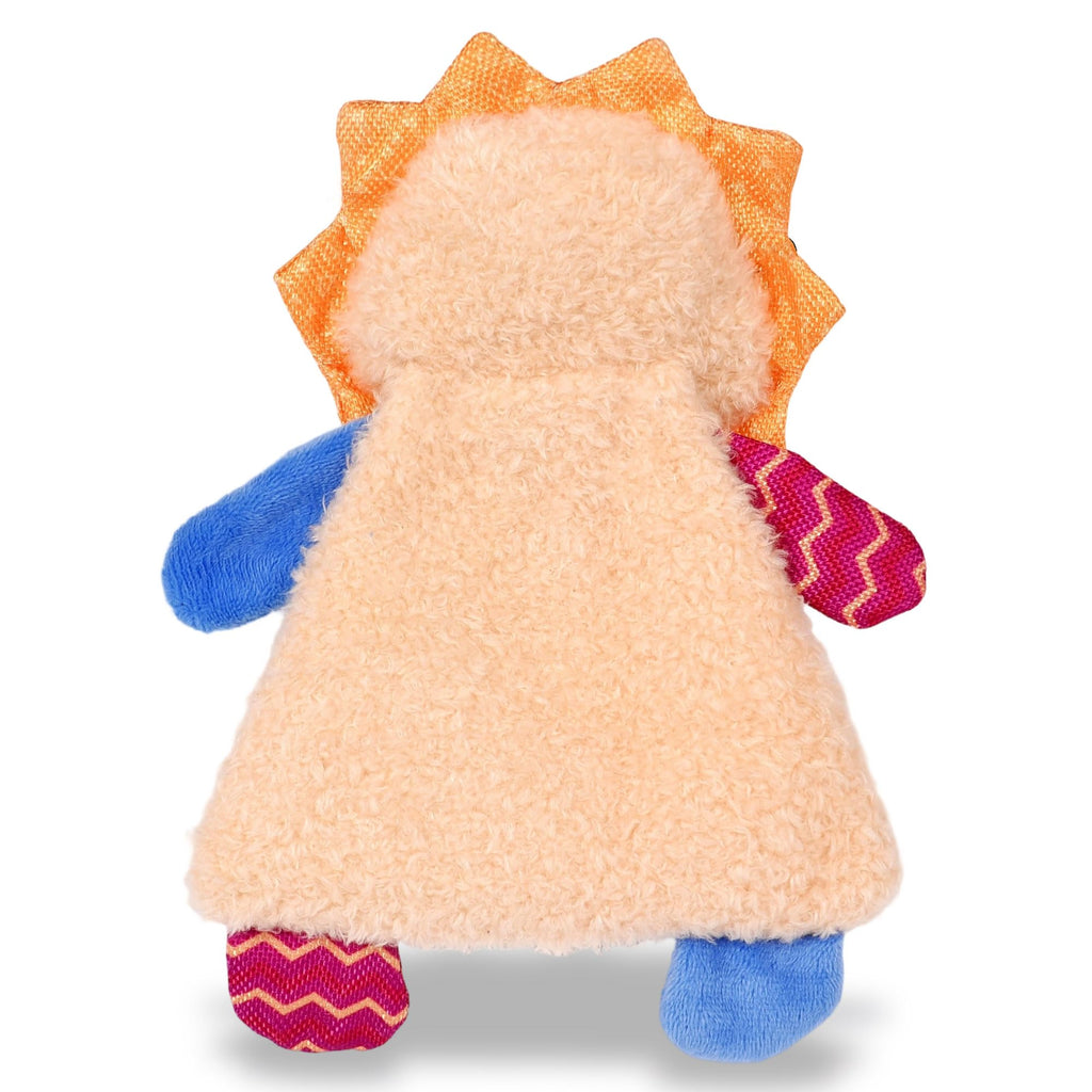 Squeaky Stuffed Dog Toy Small, No-Stuffing Crinkle Paper Dog Birthday Toy With Dual Squeakers, Interactive Durable Plush Puppy Toy For Small