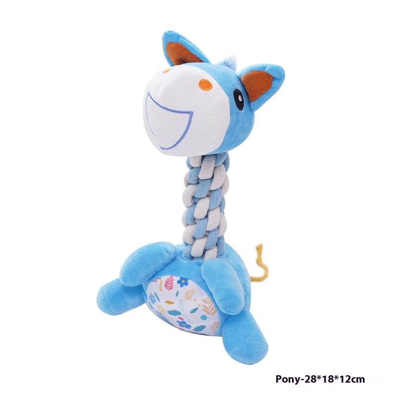Dog Anti-Stuffy Bite-Resistant Bends And Hitches Plush Toy