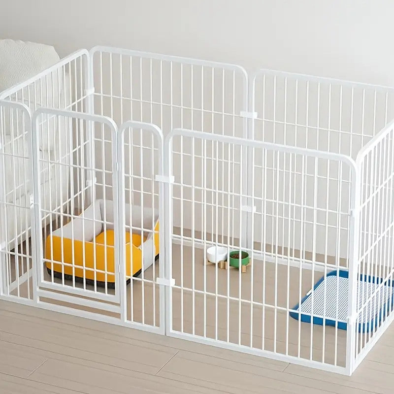 6Panel Dog Pet Puppy Playpen Metal Indoor Outdoor Dog Fence For Small Medium Dog