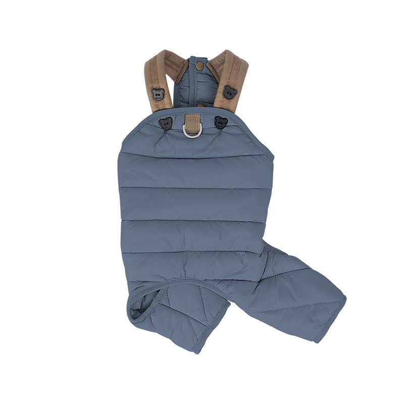 Pet Puppy Padded Jumpsuit With Straps